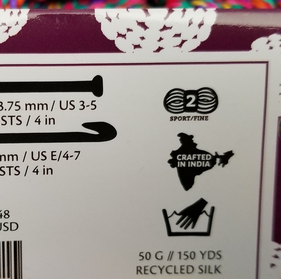 4 Cakes of Darn Good Yarn Twisting Rainbows - Recycled Silk - Picture 4 of 5